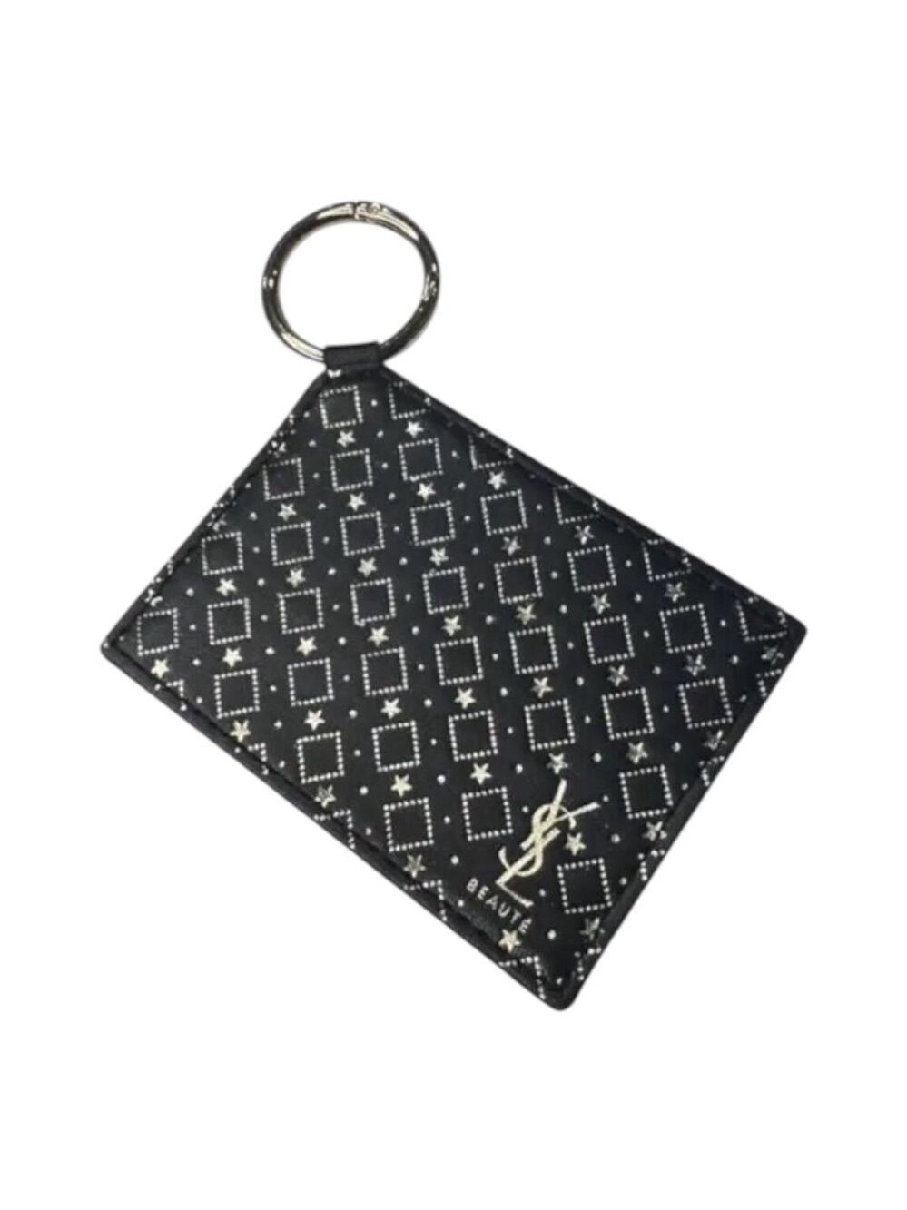 Yves Saint Laurent (YSL) Beauty Mirror Key Ring OS Black Gold